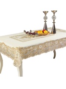 桌布长方形pvc餐桌布，台布塑料防水防油防烫免洗欧式田园茶几盖布