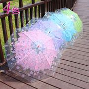 卡通儿童雨伞透明伞女童公主伞小学生幼儿园可爱长柄伞男童伞自动