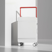 宽拉杆行李箱2l4寸高颜值大容量拉杆箱，pc结实耐用密码箱铝框