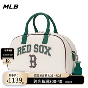 MLB斜挎包男包女包2023冬季情侣休闲运动包潮流时尚撞色拎包