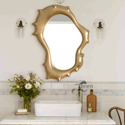 法式复古浴室镜异形壁挂卫生间，镜子创意卧室，化妆镜挂墙客厅玄关镜
