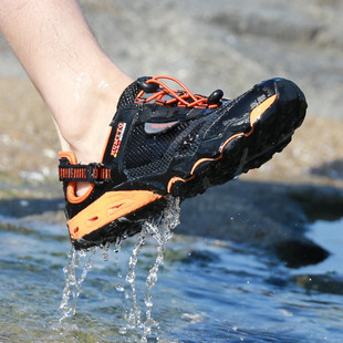 悍途运动凉鞋男夏季涉水溯溪鞋，防滑软底透气洞洞，鞋外穿沙滩鞋男款