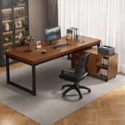 电脑桌台式家用办公桌简约现代桌椅组合文件柜一体办公室员工位