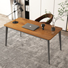 简易电脑桌办公桌钢木书桌，简约现代双人经济型，台式桌子家用写字台