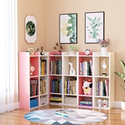 儿童书架落地靠墙书柜小型客厅简易收纳架家用多层简约卧室置物架