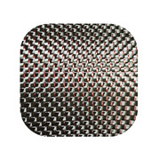 定制3k碳纤维红银丝，混编布金属丝平纹混编制品表面装饰碳纤维布