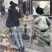 日系秋冬季保暖浅灰色丝袜，竖纹烟灰色连裤袜，加绒加厚黑色打底袜女