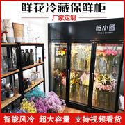 定制直售鲜花保鲜柜商用风冷，直冷单双三门冷藏冷柜立式展示柜