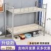 上下铺铁床学生宿舍高低床，双层铁艺架子床，工地单人简易钢木床