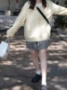 奶黄色小个子外套女2024年春夏季学院风开衫，宽松运动薄款上衣