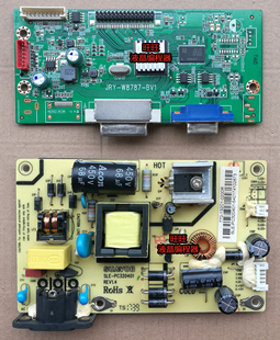 冠捷AOC AG320FC8/3W电源板SLE-PC320401驱动板JRY-W8787-BV1