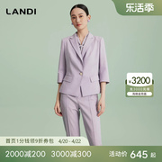 夏日多巴胺landi气质，收腰七分袖西服，外套女西装裤2024夏