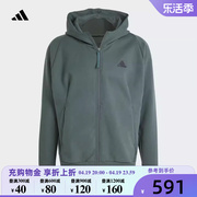 adidas阿迪达斯男装外套，2024春z.n.e训练运动连帽夹克ir5240