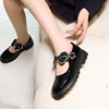 女童黑色皮鞋2023秋冬季洋气公主，袜靴儿童弹力，靴加绒短靴大童鞋子