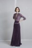 西班牙小众高贵淡紫色，优雅套装纯棉长袖衬衫女高腰显瘦丝绒半身裙