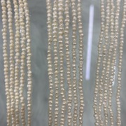 天然淡水珍珠 2~2..5~3mm 微近圆 小隔片 土豆圆 椭圆 DIY项链手
