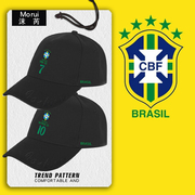 2024美洲杯巴西国家队足球迷鸭舌帽子男女户外防晒帽遮阳帽棒球帽
