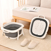 日本可折叠泡脚桶塑料家用按摩足浴盆神器过小腿伸缩便携式洗脚桶