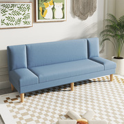 北欧布艺沙发可折叠多功能，简易小户型客厅租房懒人，沙发床两用双人