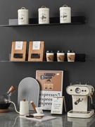 简约道具主题饰品储物罐现代咖啡，摆件装饰厨房展厅高级样板间橱柜