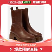 香港直邮潮奢 TOD'S 托德斯 女士皮质防水台短靴