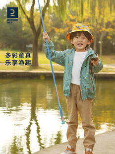 迪卡侬儿童鱼竿钓鱼竿，小孩手杆装备专用鱼钩套装，朋友袖珍钓竿ovfi