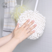 日式雪尼尔擦手球擦手巾挂式加厚吸水手帕超细纤维儿童擦手毛巾