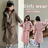 女童春季潮酷套装2024韩版中大童网红工装套裙儿童时髦两件套