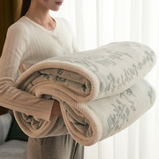MONS毛毯被子薄款珊瑚绒毯子冬季法兰绒床单加绒空调毯牛奶绒盖毯