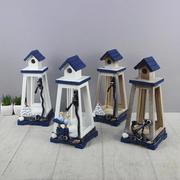 地中海风灯装饰摆件仿古风塔创意海洋风格灯塔桌面摆台装饰品摆设