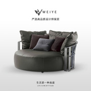 意大利设计师沙发客厅，组合奢华型别墅单椅个性，沙发椅售楼部休闲椅