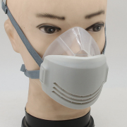 透明硅胶防尘口罩粉尘打磨喷漆透气半面罩男女劳保防毒防尘面具