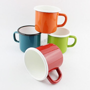 特厚搪瓷茶缸搪瓷杯，个性搪瓷茶杯，搪瓷杯搪瓷口杯炫彩口杯水杯