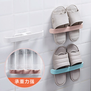 浴室免打孔拖鞋架卫生间厕所壁挂鞋子收纳神器沥水置物架子