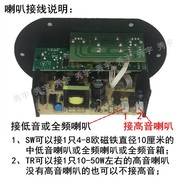 1010功放板12V24V220V6寸8寸10寸低音炮芯插卡蓝牙卡拉OK功能