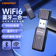 comfast蓝牙wifi二合一免驱wifi6无线网卡台式机wifi，接收器蓝牙5.3双频台式电脑笔记本外置wifi发射器943ax