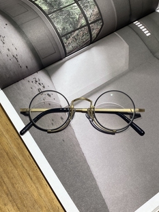 vintage复古风大圆框，近视眼镜框镜架，个性时尚设计男女日系10103h