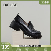 dfuse厚底大头，复古英伦乐福鞋，jk小皮鞋df11112384