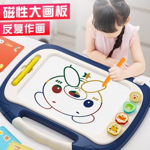 儿童画板宝宝家用彩色磁性写字板一岁画画大号2玩具3磁力涂鸦幼儿
