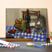 数字油画手绘DIY世界名画静物水果花卉油画填色打发时间休闲减压