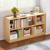 书架落地置物架一体，靠墙客厅家用儿童，玩具收纳柜多层简易实木书柜