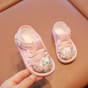 儿童室内鞋1一2岁宝宝，鞋软底学步布鞋周岁鞋，子女宝宝家居鞋中国风