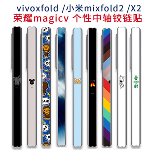 适用于小米Mixfold3折叠手机vivoxfold3中轴铰链防刮装饰贴膜保护膜透明贴X3侧边x5中轴贴纸保护轴膜薄胶链