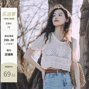 梦的马小众(马小众)衬衫，夏短袖(夏短袖)女显瘦韩系温柔风法式上衣纯色衬衣小衫旅行