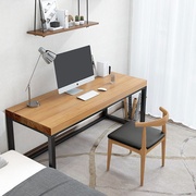 现在简约实木电脑桌 家用书房单人办公桌 工作室经理主管办公桌椅