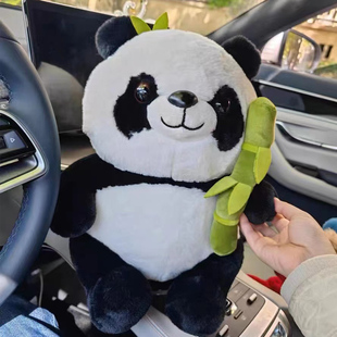卡通碳包熊猫汽车竹炭包公仔车载除甲醛除异味车用环保新车活性炭