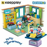keeppley哆啦A梦机器猫积木时光机大雄的房间拼装玩具男孩礼物