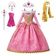 迪士尼女童连衣裙睡美人艾洛爱洛公主裙儿童女孩洋气生日礼服裙子