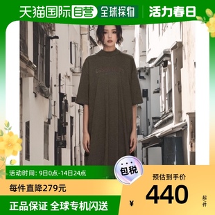 香港直邮潮奢 Essentials 女士灰色短袖连衣裙