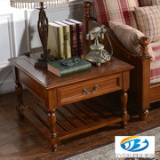 美式实木沙发边几欧式茶，几角几电话桌几小方桌，客厅边桌沙发柜边柜